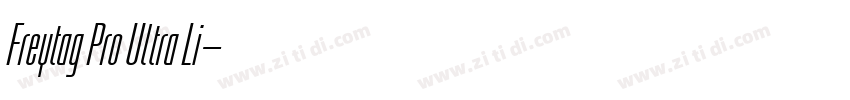 Freytag Pro Ultra Li字体转换